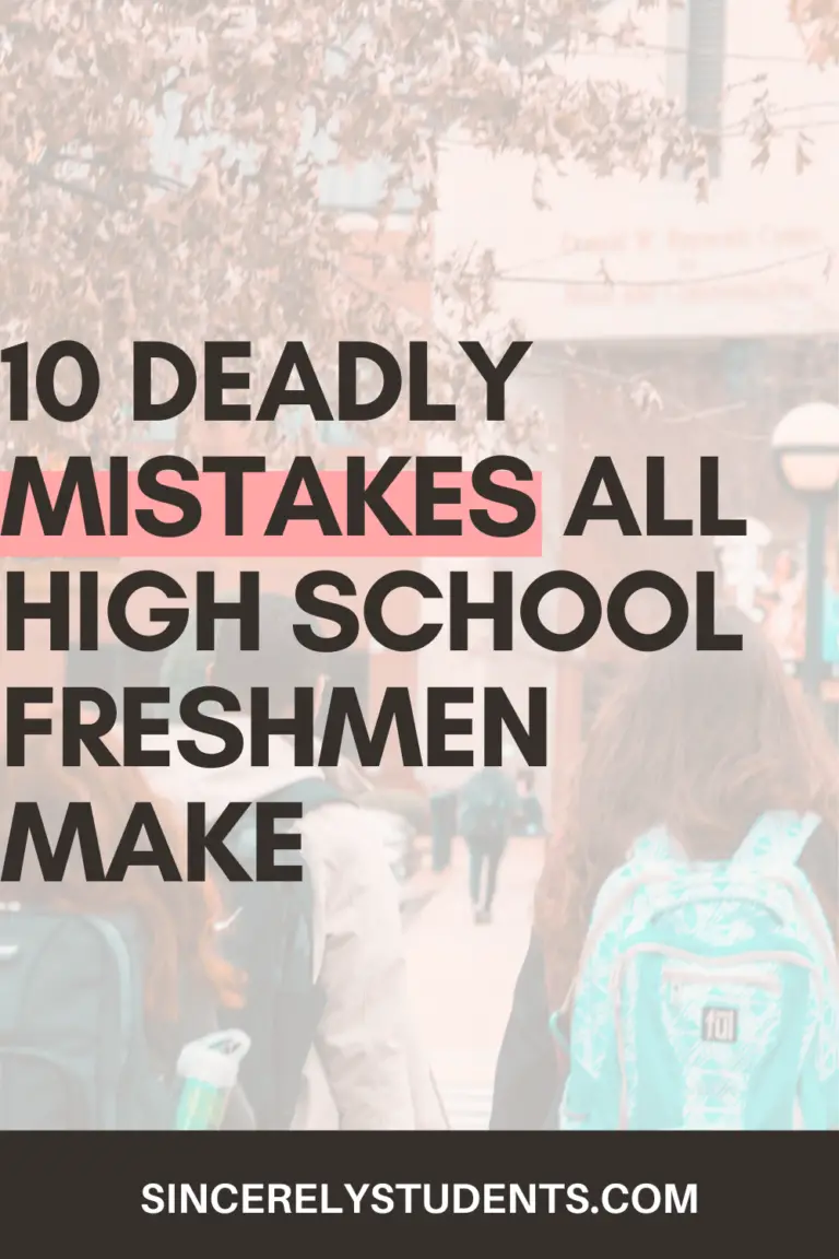 Are you a high school freshmen? Are you worried about this new environment? Check out these 10 mistakes you should avoid at all costs in order to really survive and thrive in your first year of high school!