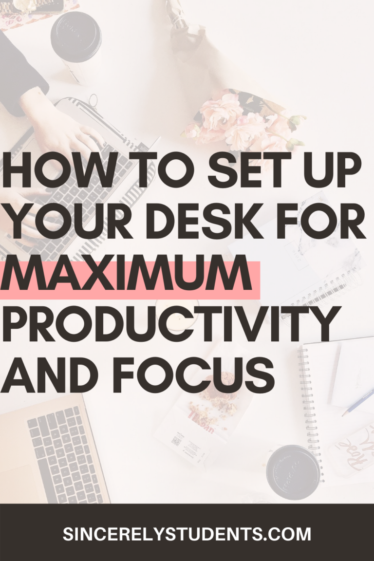 Are you always getting distracted at your desk? Do you never get work done? Learn how to maximize productivity and focus by setting up your desk the right way!