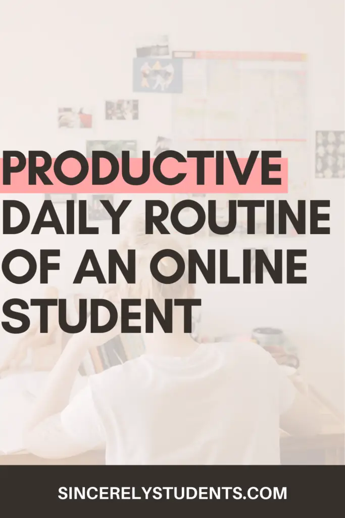 Productive daily routine of an online student!