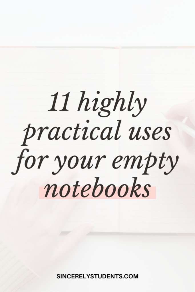 Check out these 11 highly practical uses for your empty notebooks!