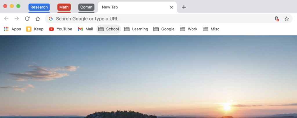 Use tab groups to be super organized!