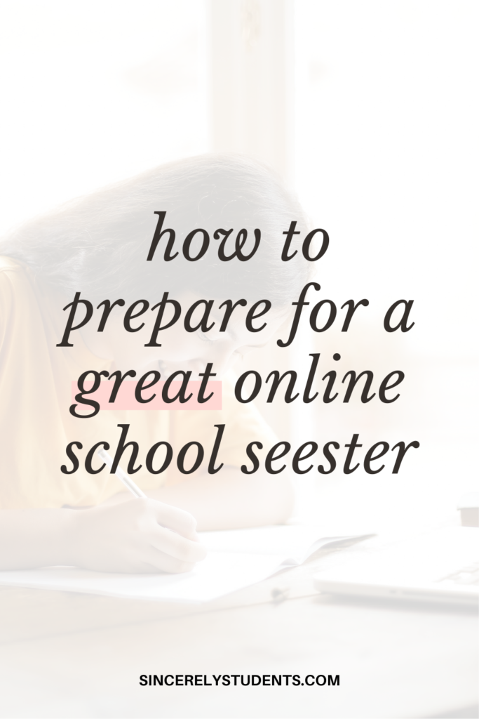 how to prepare for a great online school semester