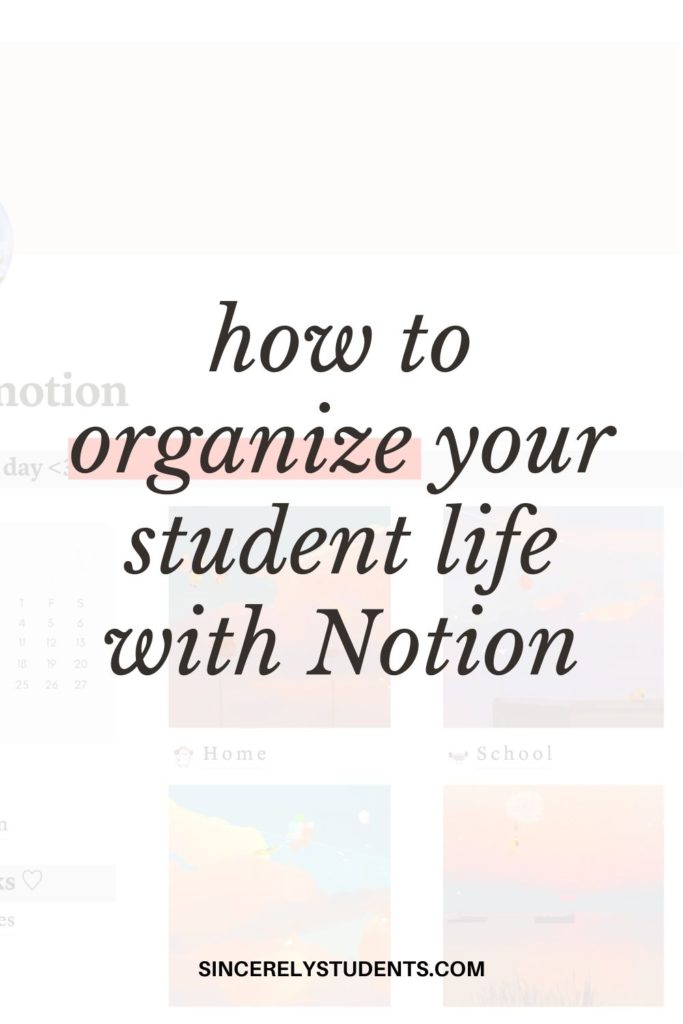 How to organize your life iwth Notion
