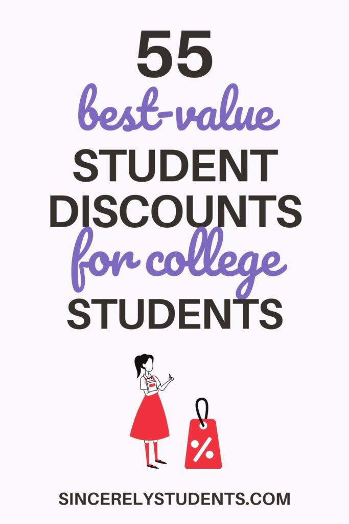 55 best discounts for college students