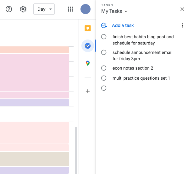 Use Google Tasks to create effective to-do lists