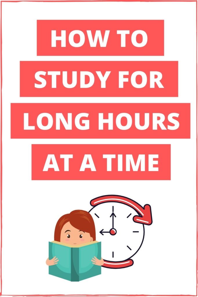 How to study for long hours without burning out