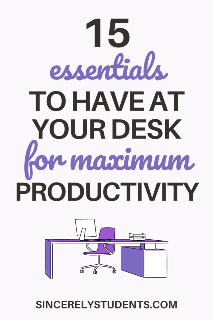 15 Student Desk Essentials For The Best Study Space - Sincerely Students