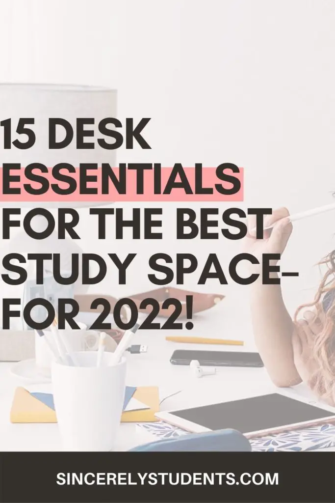 15 student desk essentials for the best study space