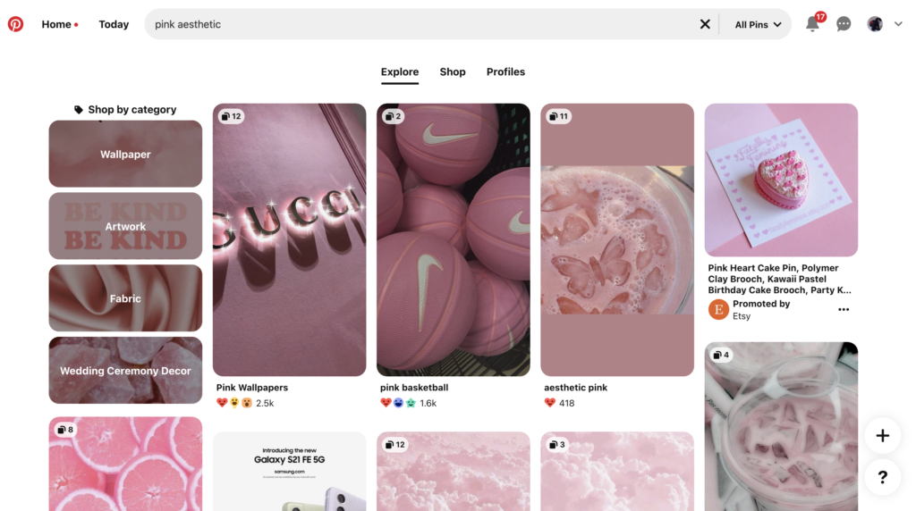 Pink aesthetic pictures on Pinterest