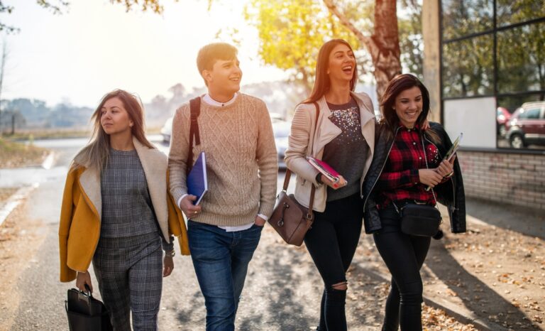 four college students 39 College Hacks Every Student Needs To Know